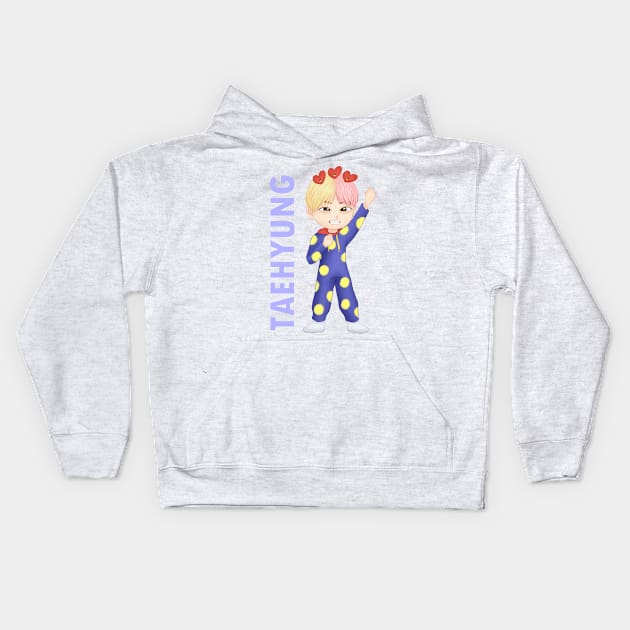 Anpanman Taehyung Kids Hoodie by seventhdemigod